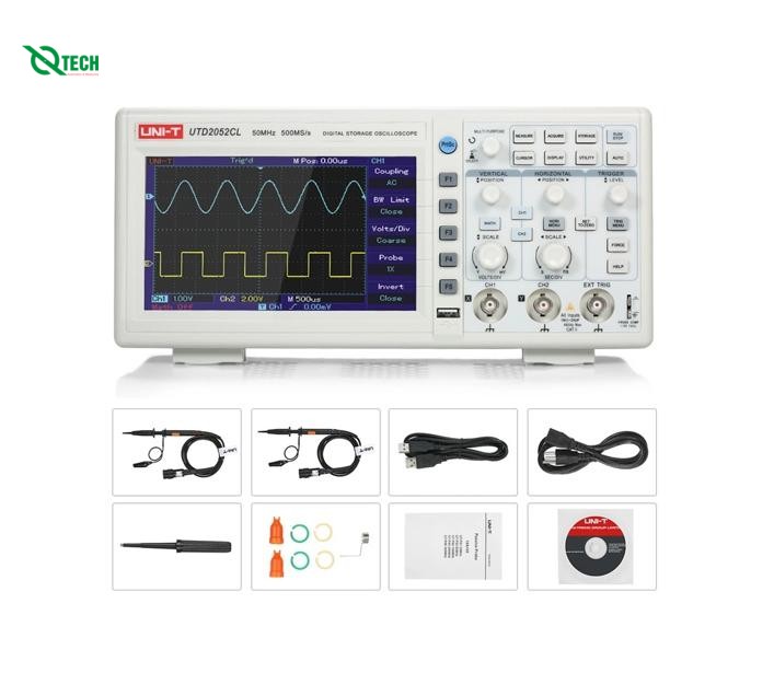 Máy hiện sóng số UNI-T UTD2052CL (50MHz,2Kênh,500MS/s)