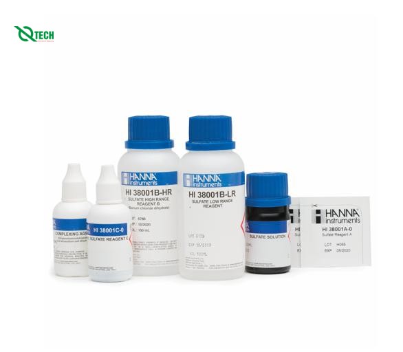 Thuốc Thử Sunfat Hanna HI38001-10 (100-1000mg/L,100 Lần Đo)