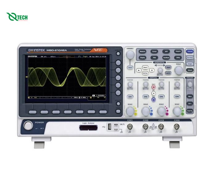 Máy hiện sóng số GW INSTEK MSO-2104EA (100Mhz, 4 kênh, phân tích logic, 1 Gsa/s, Phát xung)