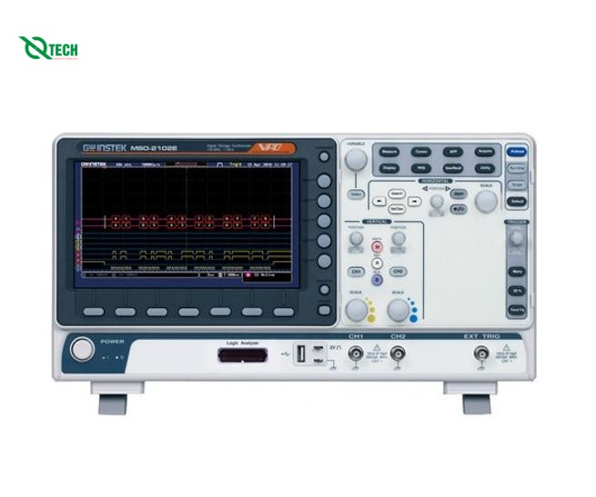 Máy hiện sóng số GW INSTEK MSO-2102EA (100Mhz, 2 kênh, phân tích logic, 1 Gsa/s, Phát xung)