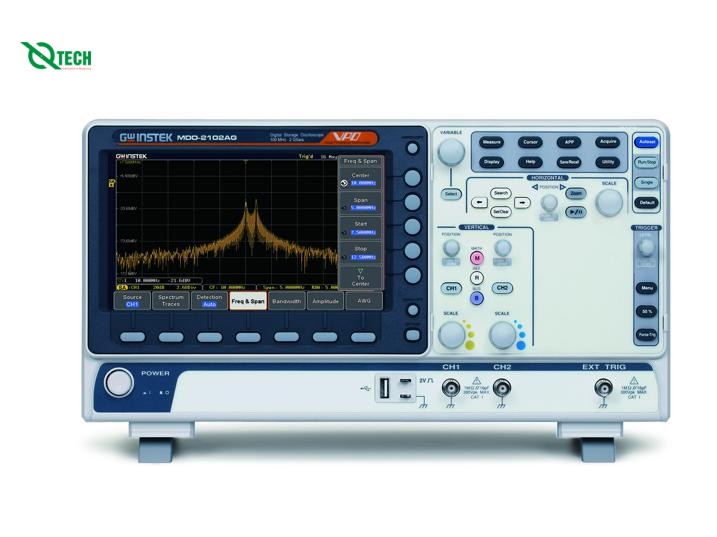 Máy hiện sóng số GW INSTEK MDO-2102AG (100MHz, 200 Msa/s, 2 kênh)