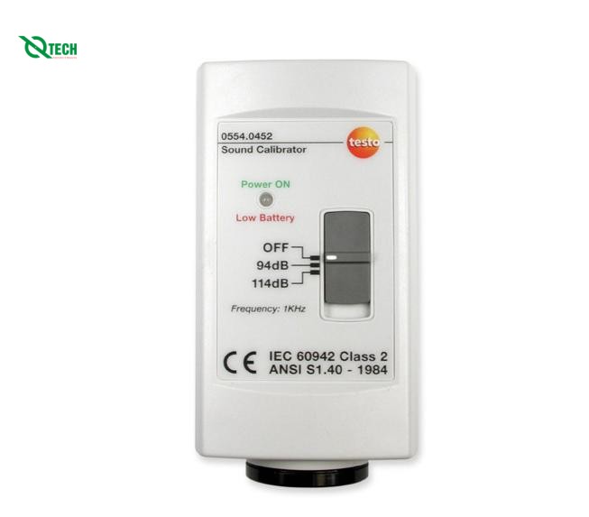 Máy hiệu chuẩn âm thanh Testo 0554 0452 (94dB/114dB)