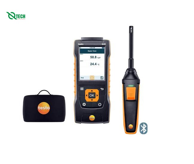 Máy đo nhiệt độ, độ ẩm Testo 0563 4404 (0 đến 100 %rh,Bluetooth)