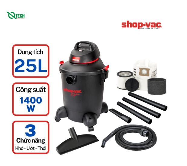 Máy hút bụi khô và ướt ShopVac 59712207 (25L,1400W)