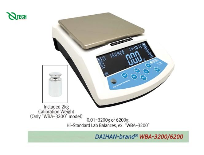 Cân kỹ thuật DaiHan WBA-3200 (0.01g ~ 3200g)