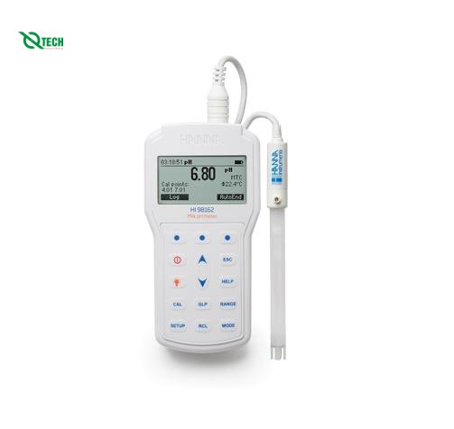 Máy đo pH/Nhiệt độ trong sữa Hanna HI98162