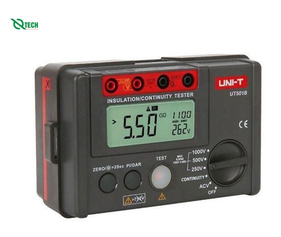 Máy đo điện trở cách điện UNI-T UT501B (1000V,5GΩ, PI,DAR)