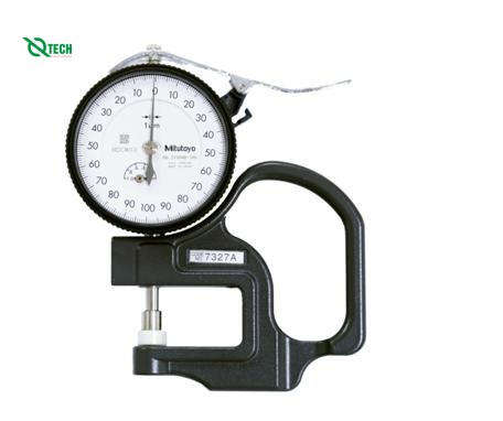 Đồng hồ đo độ dày vật liệu kiểu cơ Mitutoyo 7327A (0~1mm / 0.001mm)