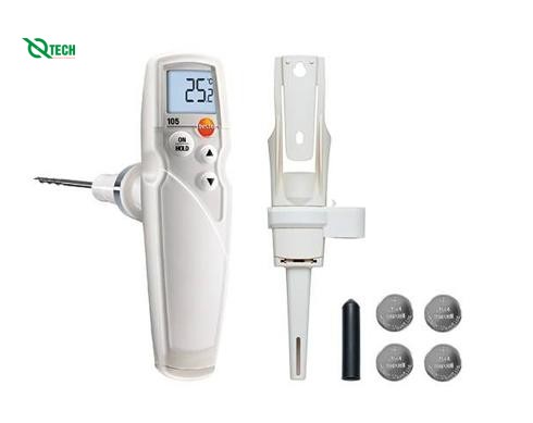 Máy đo nhiệt độ với đầu đo hàng đông lạnh Testo 105 (0563 1054)