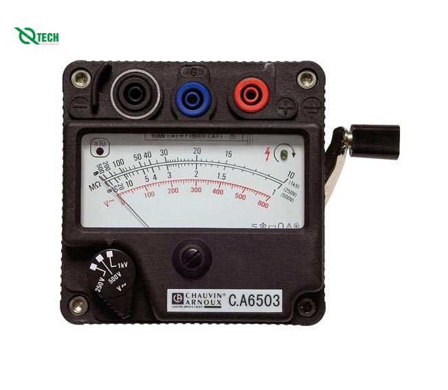 Máy đo điện trở cách điện quay tay Chauvin Arnoux C.A 6503 (1000V/5GΩ)