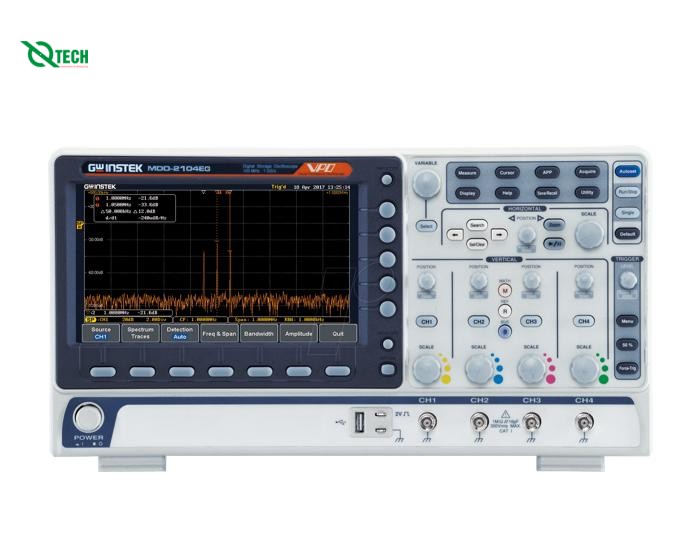 Máy hiện sóng số GW INSTEK MDO-2104EG (100Mhz, 4 kênh, phân tích phổ, Phát xung, 1GSa/s)