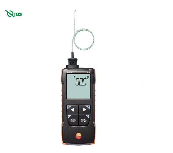 Máy đo nhiệt độ 1 kênh Testo 925 (-50 °C đến 1000 °C, Kết nối App,Kiểu K)