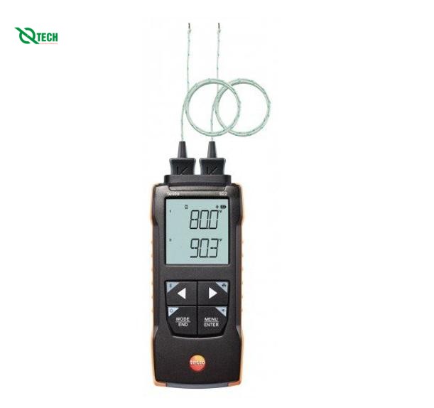 Máy đo nhiệt độ 2 kênh Testo 922 (-50 °C đến 1000 °C, Kết nối App,Kiểu K)