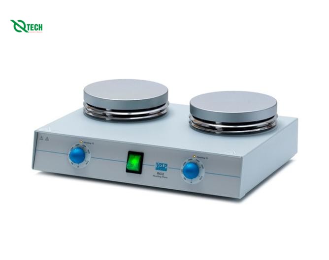Bếp gia nhiệt 2 vị trí VELP RC2 (370°C, 230 V / 50-60 Hz)