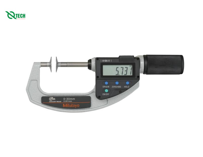 Panme đo ngoài điện tử đo bánh răng Mitutoyo 369-411-20 (0-30 mm)