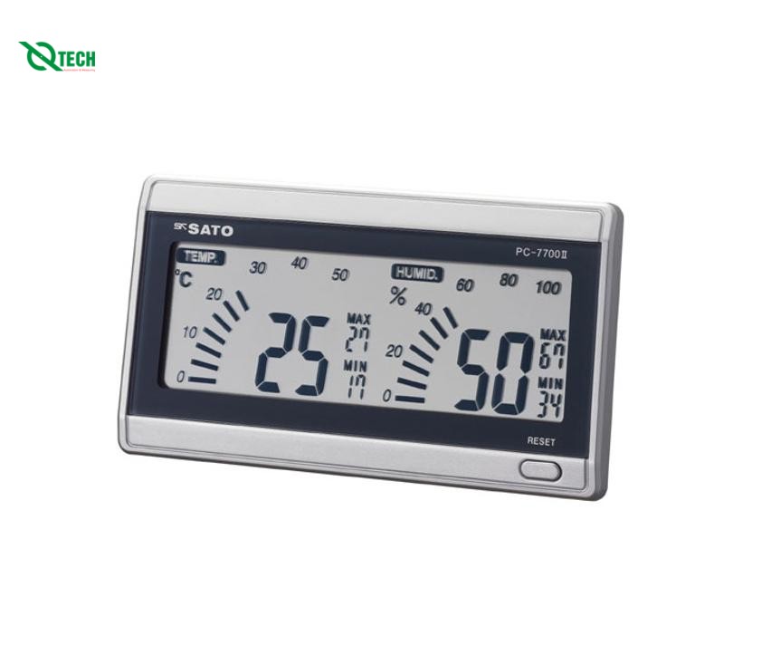 Đồng hồ đo nhiệt độ độ ẩm SATO PC-7700II (-10-50°C, 20- 95%RH)
