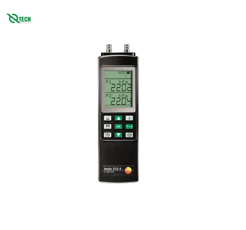 Máy đo chênh lệch áp suất testo Testo 312-4 (0 đến 200 hPa)