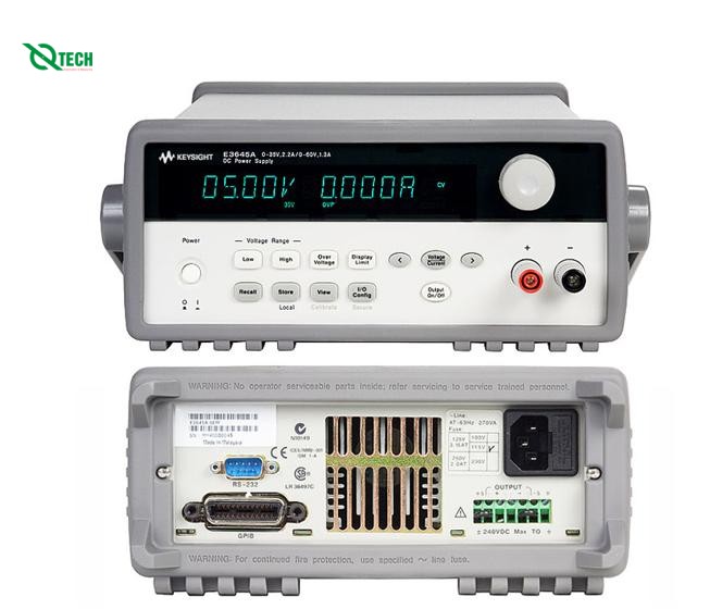 Nguồn một chiều KEYSIGHT E3643A (0-35V/1.4A & 0-60V/0.8A, 50W)