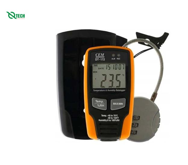 Bộ ghi dữ liệu nhiệt độ, độ ẩm, áp suất không khí CEM DT-174 (-40~70°C, 0~100%RH, 0~30PSI)