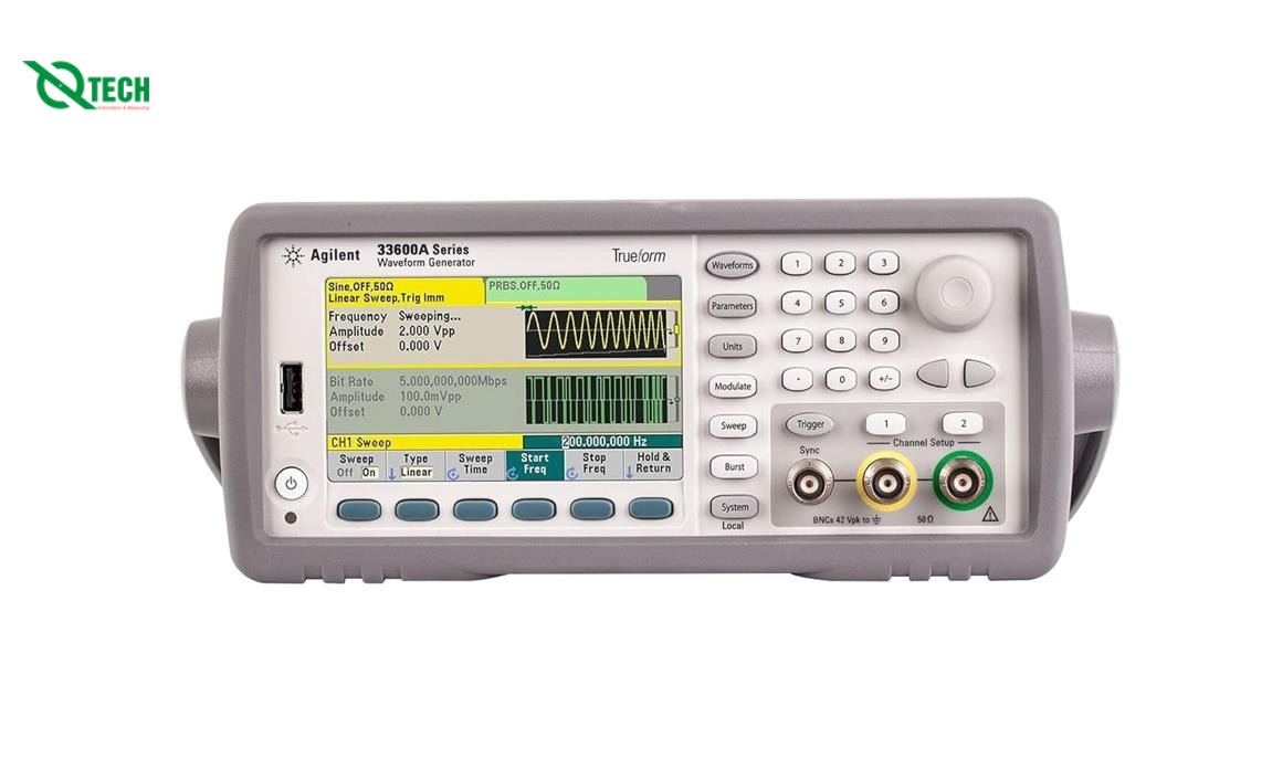 Máy phát hàm/tạo dạng sóng Trueform KEYSIGHT 33612A (80 MHz; 2 kênh)