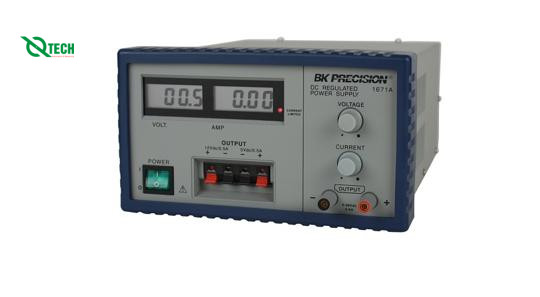Nguồn một chiều DC BK PRECISION 1671A (0-30V/5A, 12V/0.5A, 5V/0.5A)