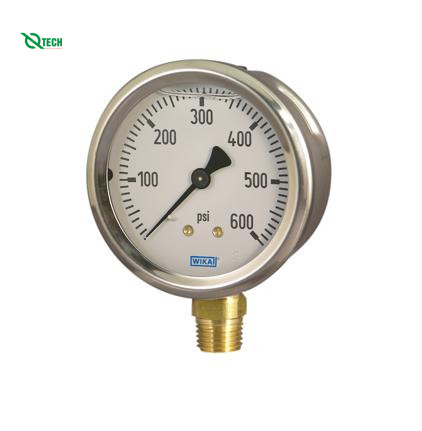 Đồng hồ đo áp suất WIKA 213.53 (4 Bar(Psi),dial 63,lower mount)