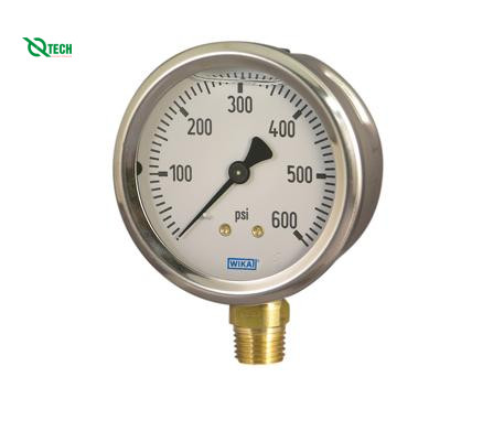 Đồng hồ đo áp suất WIKA 213.53 (0~160 Kg/cm2,dial 63,lower mount)