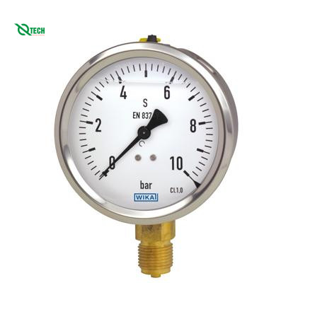 Đồng hồ đo áp suất WIKA 213.53 (0~10 Kg/cm2,dial 63,lower mount)