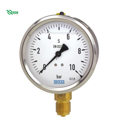 Đồng hồ đo áp suất WIKA 213.53 (10 Bar,dial 63,lower mount)