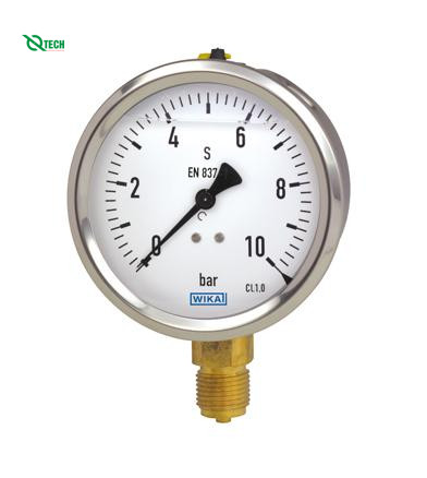 Đồng hồ đo áp suất WIKA 213.53 (400 Bar(Psi),dial 63,chân sau)
