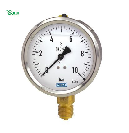 Đồng hồ đo áp suất WIKA 213.53 (160 Bar(Psi),dial 63,lower mount)