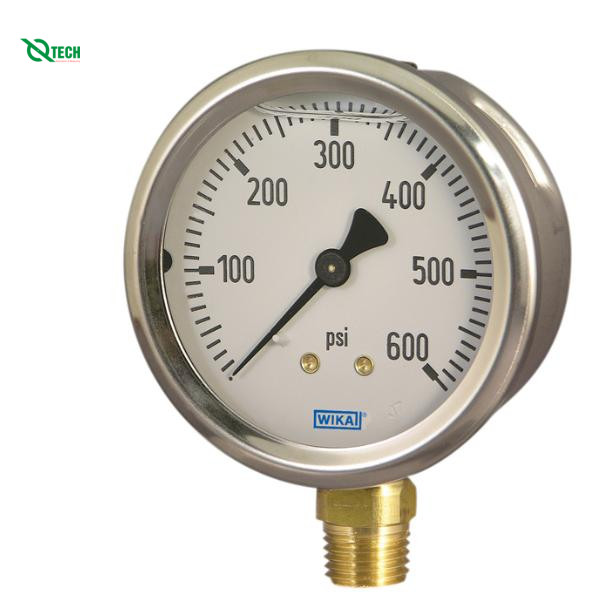 Đồng hồ đo áp suất WIKA 213.53 (25kg/cm²(psi),dial 63, lower mount)