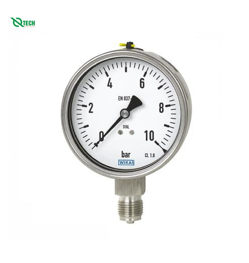 Đồng hồ đo áp suất WIKA 232.50 (-1~0 Bar,dial 63,lower mount)