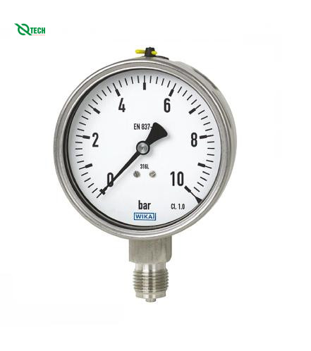 Đồng hồ đo áp suất WIKA 232.50 (10 kg/cm2,dial 63,lower mount)