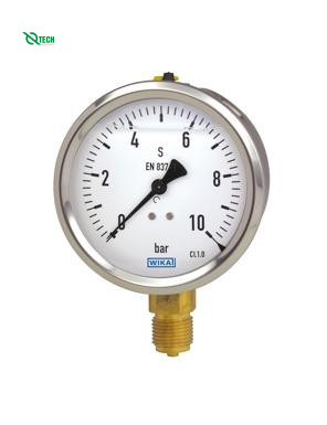 Đồng hồ đo áp suất WIKA 213.53 (20 Bar(Psi),dial 100,lower mount)