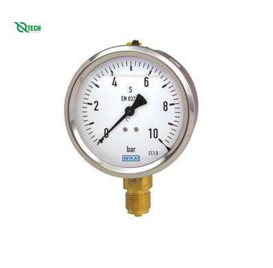 Đồng hồ đo áp suất WIKA 213.53 (4 Bar(Psi),dial 100,lower mount)