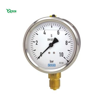 Đồng hồ đo áp suất WIKA 213.53 (2.5 Bar(Psi),dial 100,lower mount)