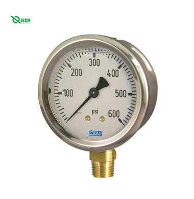 Đồng hồ đo áp suất WIKA 213.53 (16 kg/cm²,dial 100,chân đứng)