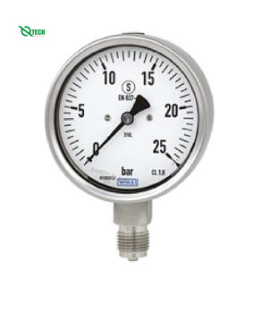 Đồng hồ đo áp suất WIKA 232.50 (10kg/cm²(psi),dial 63,back mount)