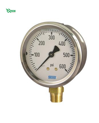 Đồng hồ đo áp suất WIKA 213.53 (25kg/cm²(psi), dial 100)