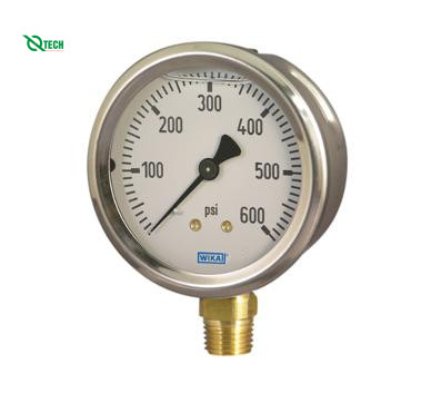 Đồng hồ đo áp suất WIKA 213.53 (10kg/cm²(psi),dial 100,back mount)