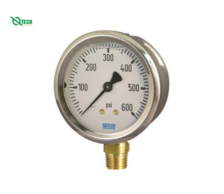 Đồng hồ đo áp suất WIKA 213.53 (-1 to 0kg/cm²(mmHg),dial 100,back mount)