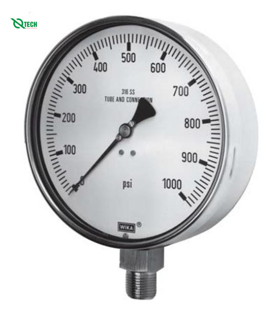 Đồng hồ đo áp suất WIKA 232.50 (10kg/cm²(psi),dial 100)