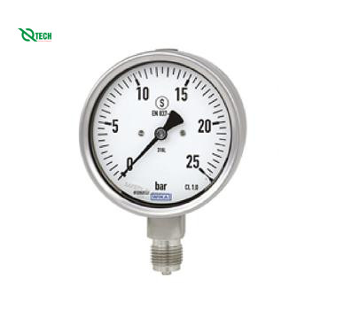 Đồng hồ đo áp suất WIKA 232.50 (10 Bar(Psi),dial 100,lower mount)
