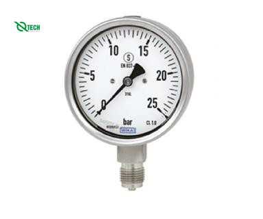 Đồng hồ đo áp suất WIKA 232.50 (-1~7 Bar(mmHG),dial 100,lower mount)