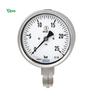 Đồng hồ đo áp suất WIKA 232.50 (25 Bar(Psi),dial 100,lower mount)