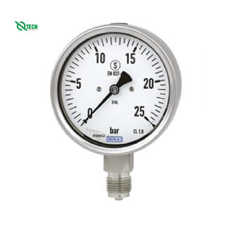 Đồng hồ đo áp suất WIKA 232.50 (0~20 kg/cm2,dial 100,lower mount)