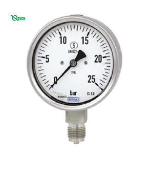 Đồng hồ đo áp suất WIKA 232.50 (0~16 Kg/cm2,dial 100,lower mount)