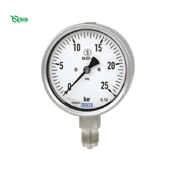 Đồng hồ đo áp suất WIKA 232.50 (0~10 Kg/cm2,dial 100,lower mount)