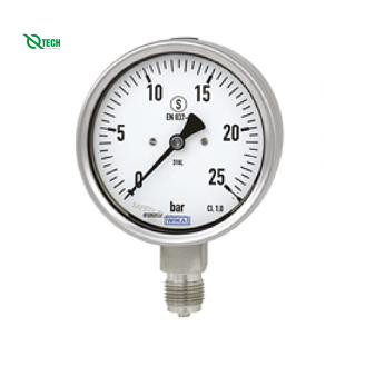 Đồng hồ đo áp suất WIKA 232.50 (-1~1 Kg/cm2,dial 100,lower mount)